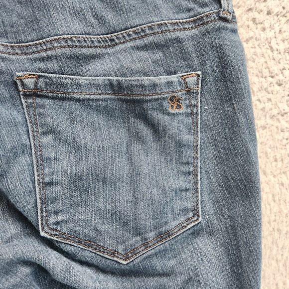 Jessica Simpson Jeans Women's 27 Blue Cotton Stretch Kiss Me Skinny Leg Zip Fly - Picture 10 of 16